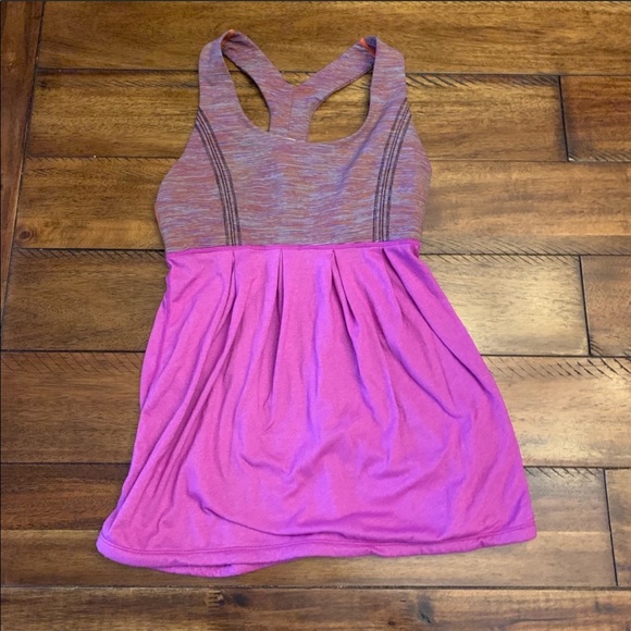 lululemon purple workout yoga top 4 - Picture 2 of 4
